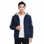 Aiden | Men's Bomber Jacket With Hood And Zip Closure | Casual