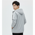Aiden | Men's Bomber Jacket With Hood And Zip Closure | Casual