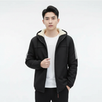 Aiden | Men's Bomber Jacket With Hood And Zip Closure | Casual