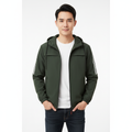 Aiden | Men's Bomber Jacket With Hood And Zip Closure | Casual