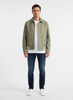 Aiden | Men's Leather Jacket With Zip Closure And Side Pockets | Casual