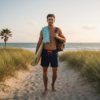 Aiden | Men's Swim Short With Drawstring Waist And Side Pockets | Sporty