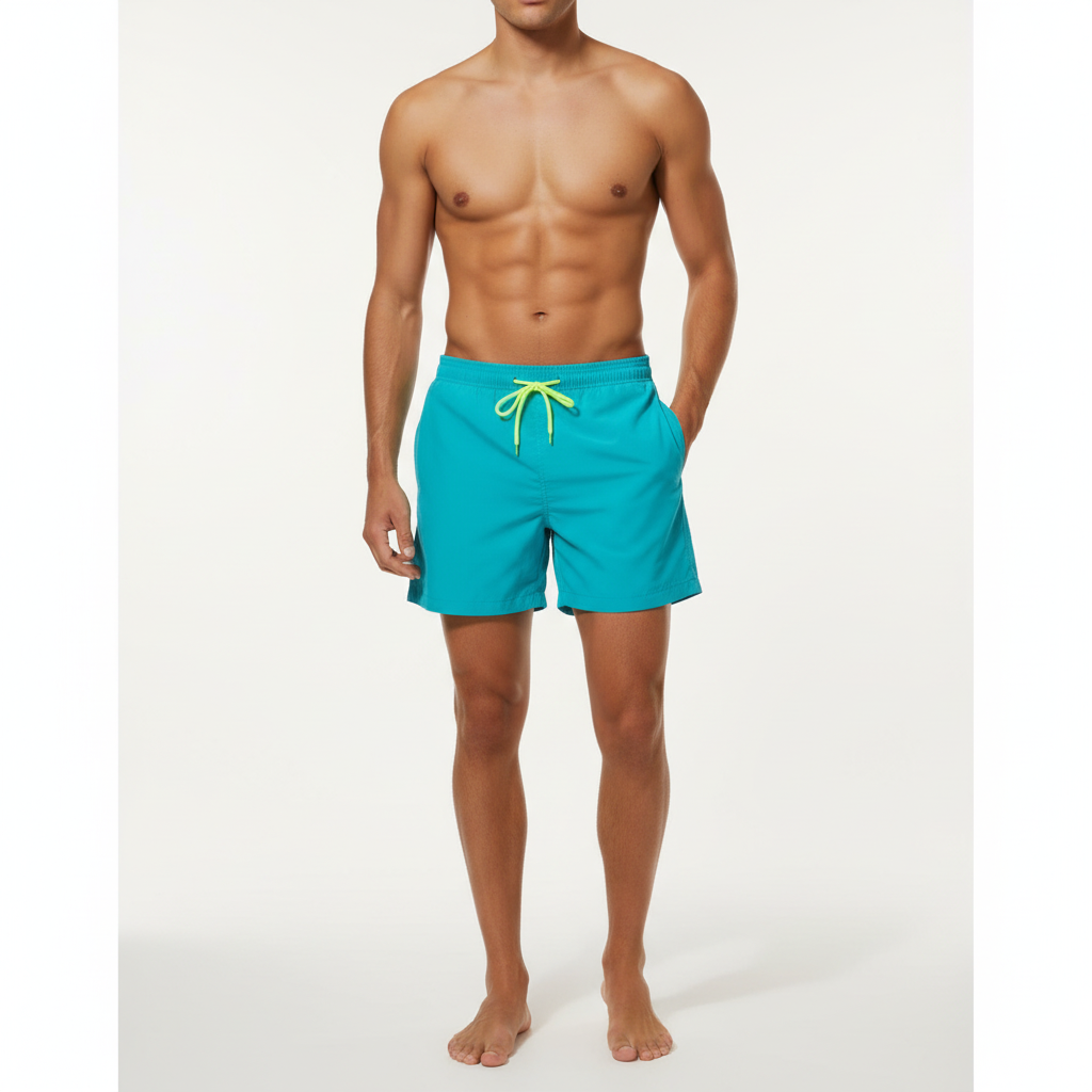 Aiden | Men's Swim Short With Drawstring Waist And Side Pockets | Sporty