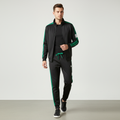 Aiden | Men's Two Piece Set With Zip Jacket And Drawstring Pants | Sporty