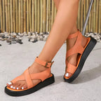 Arlene | Women’s Sandals With Cross-Strap And Ankle Buckle | Gladiator