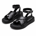 Arlene | Women’s Sandals With Cross-Strap And Ankle Buckle | Gladiator