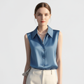 Ava | Women's Blouse With Sleeveless Design And Button Closure | Elegant