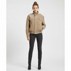 Ava | Women's Bomber Jacket With High Neck And Chest Pockets | Utility