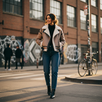 Ava | Women's Bomber Jacket With High Neck And Zip Closure | Winter