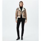 Ava | Women's Bomber Jacket With High Neck And Zip Closure | Winter