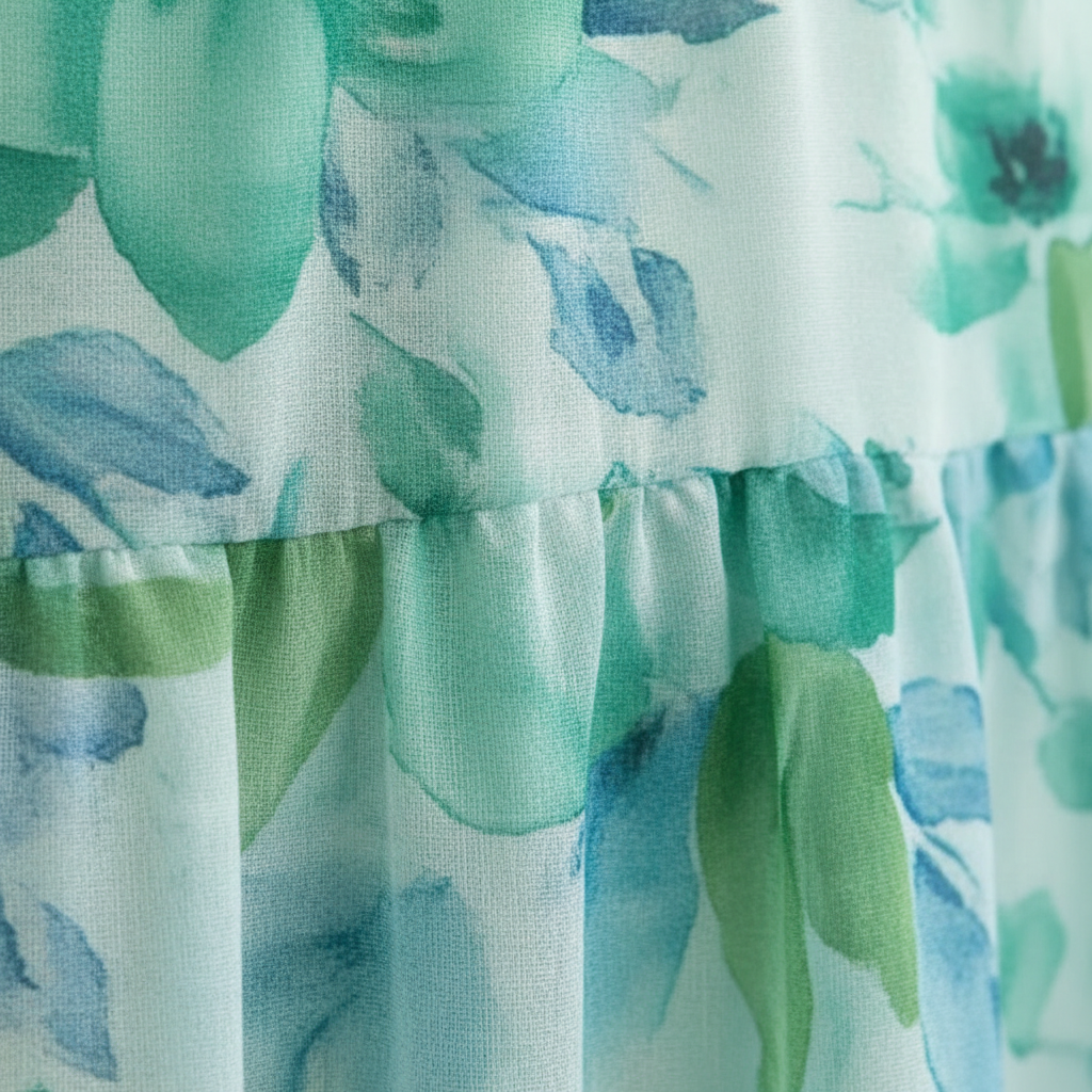 Ava | Women's Floral Maxi Dress With V-Neck And Pleated Skirt | Elegant