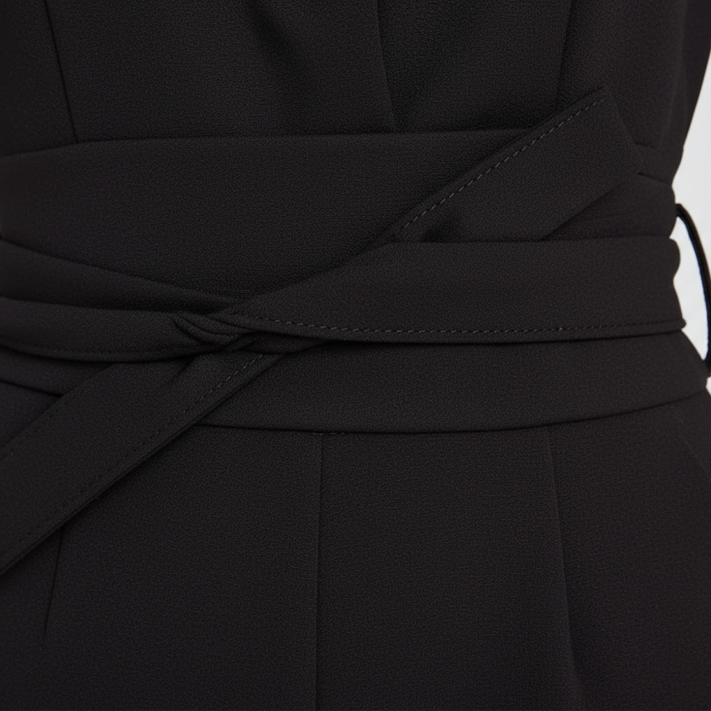 Ava | Women's Jumpsuit With High Neck And Sleeveless Design | Elegant