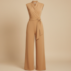 Ava | Women's Jumpsuit With High Neck And Sleeveless Design | Elegant