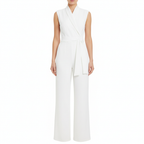 Ava | Women's Jumpsuit With High Neck And Sleeveless Design | Elegant
