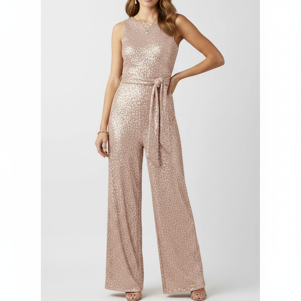 Ava | Women's Jumpsuit With Sleeveless Design And Wide Leg Fit | Elegant