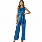 Ava | Women's Jumpsuit With Sleeveless Design And Wide Leg Fit | Elegant