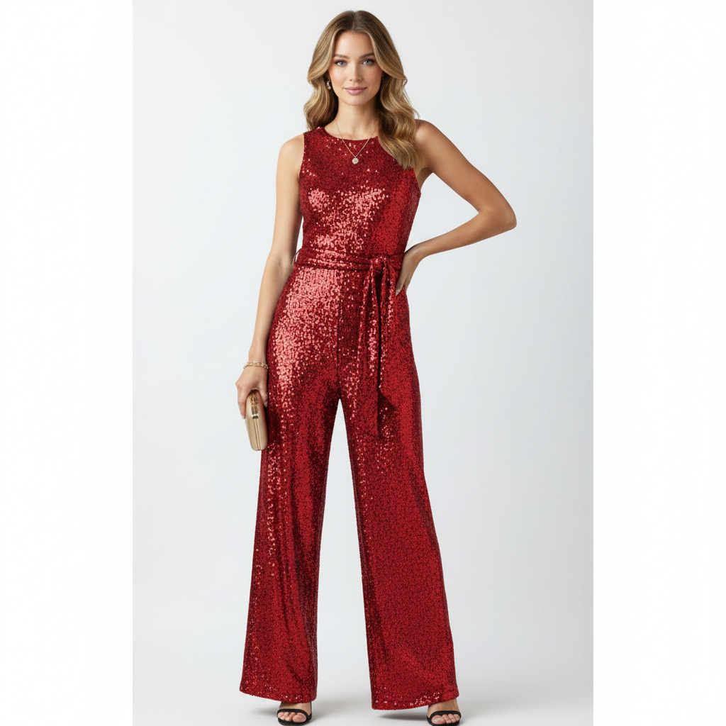Ava | Women's Jumpsuit With Sleeveless Design And Wide Leg Fit | Elegant
