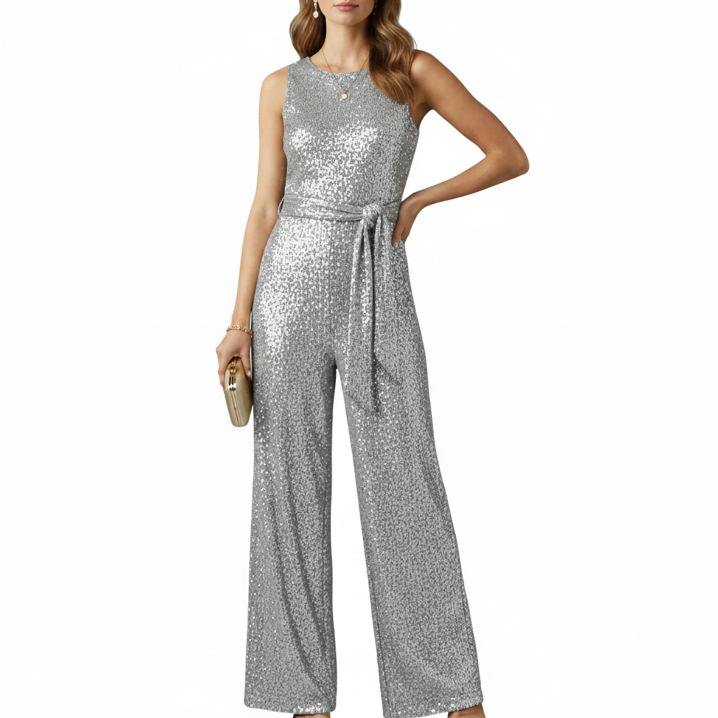 Ava | Women's Jumpsuit With Sleeveless Design And Wide Leg Fit | Elegant
