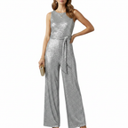 Ava | Women's Jumpsuit With Sleeveless Design And Wide Leg Fit | Elegant