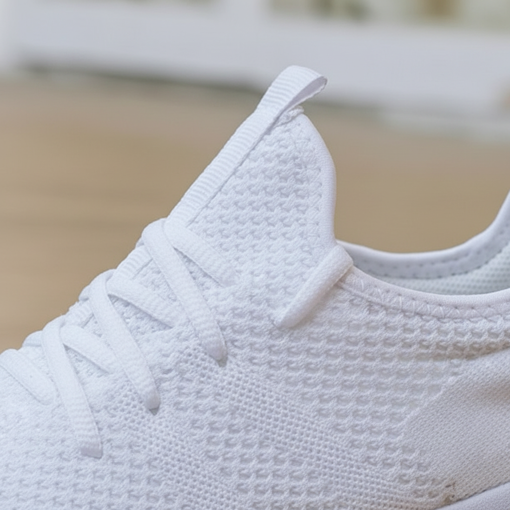 Ava | Women's Lace-Up Sneakers With Woven Texture And Cushioned Sole | Sporty