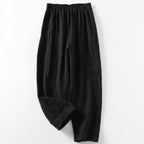 Ava | Women’s Linen Trousers With Elastic Waistband And Wide Leg Silhouette | Casual