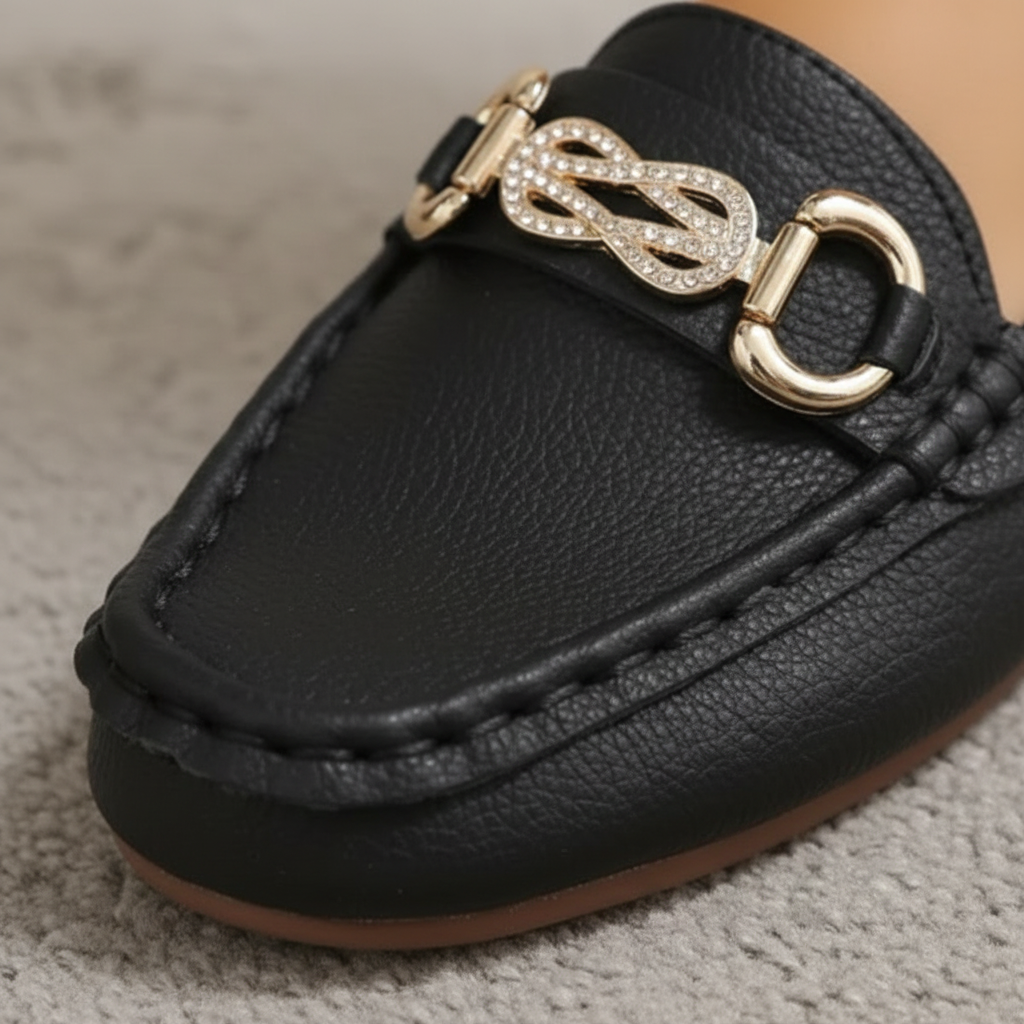 Ava | Women's Loafers With Gold Hardware And Slip-On Design | Casual