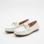 Ava | Women's Loafers With Gold Hardware And Slip-On Design | Casual