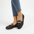 Ava | Women's Loafers With Gold Hardware And Slip-On Design | Casual
