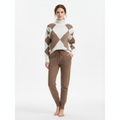 Ava | Women's Loungewear Set With High Neck And Diamond Pattern | Cozy