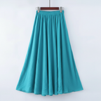 Ava | Women's Maxi Skirt With Pleated Design And Flowy Silhouette | Minimalist