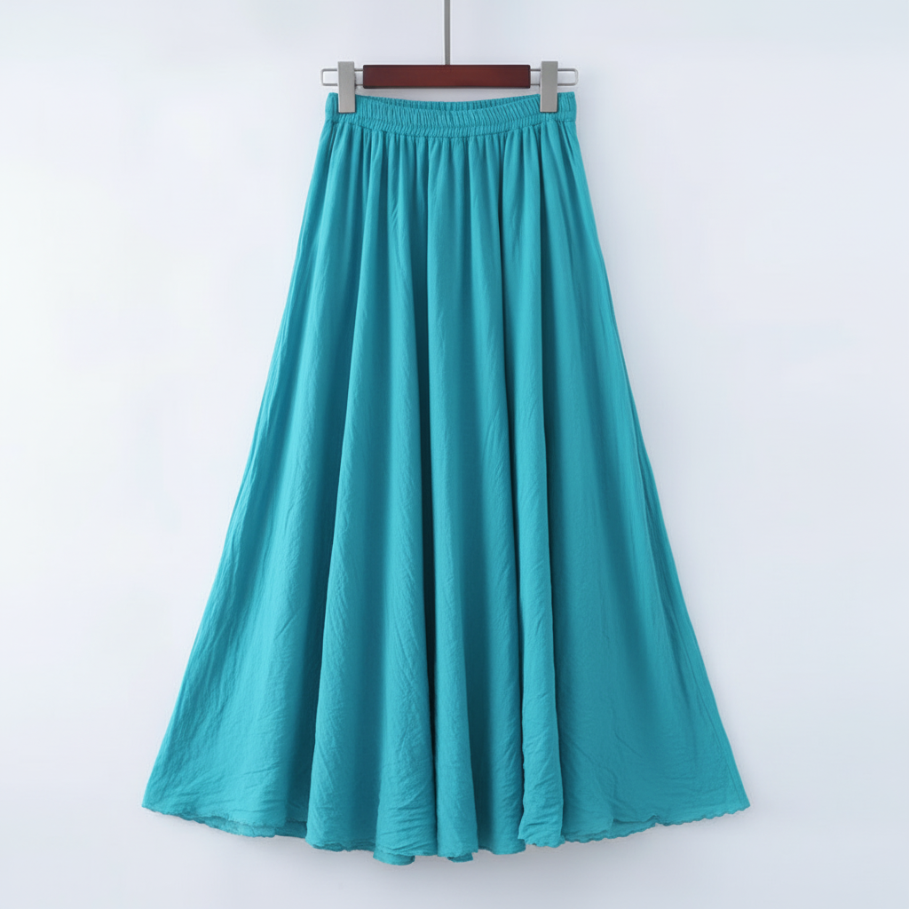 Ava | Women's Maxi Skirt With Pleated Design And Flowy Silhouette | Minimalist
