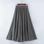 Ava | Women's Maxi Skirt With Pleated Design And Flowy Silhouette | Minimalist