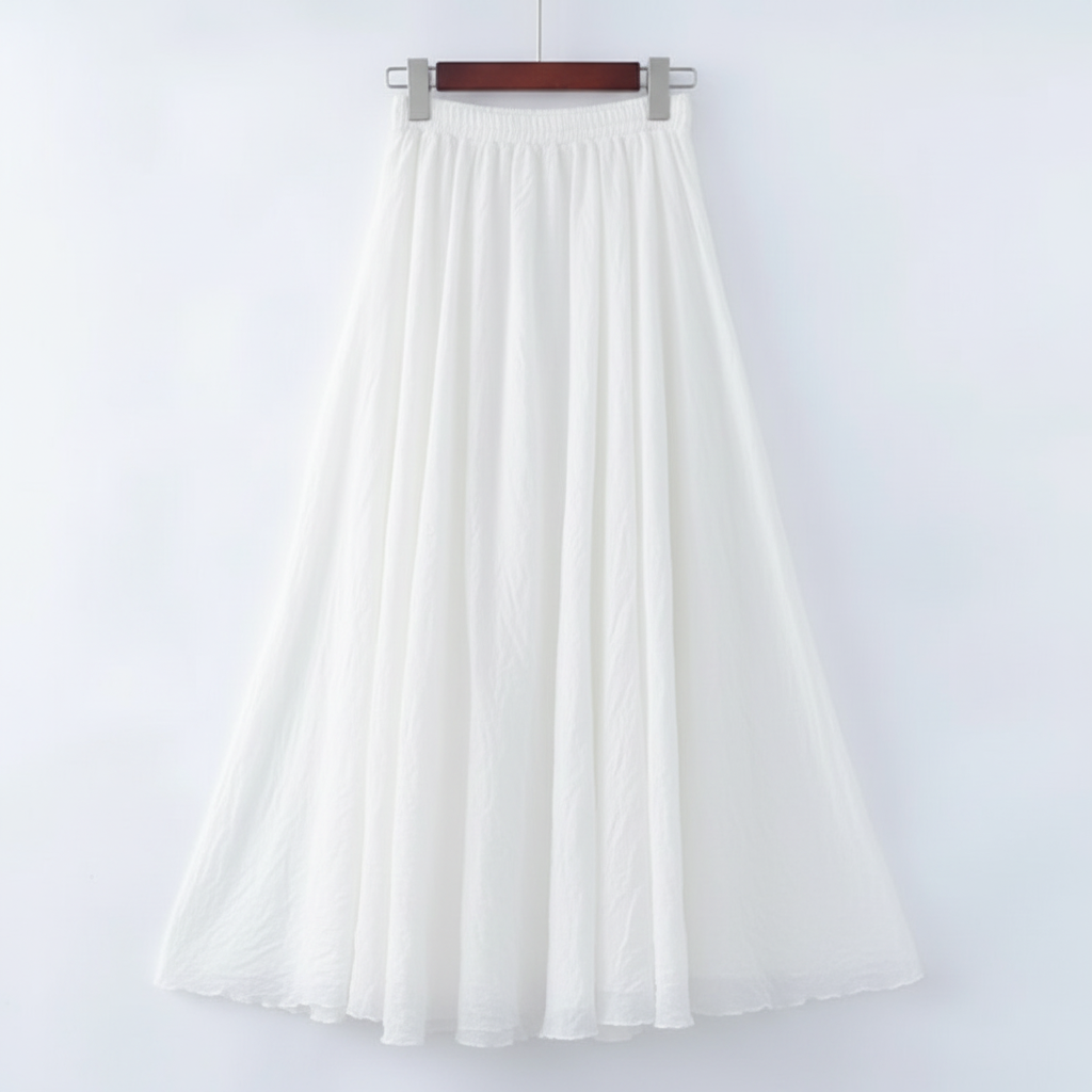 Ava | Women's Maxi Skirt With Pleated Design And Flowy Silhouette | Minimalist