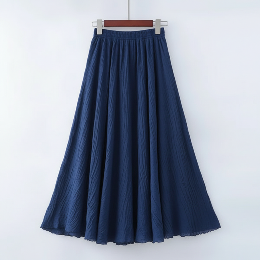 Ava | Women's Maxi Skirt With Pleated Design And Flowy Silhouette | Minimalist
