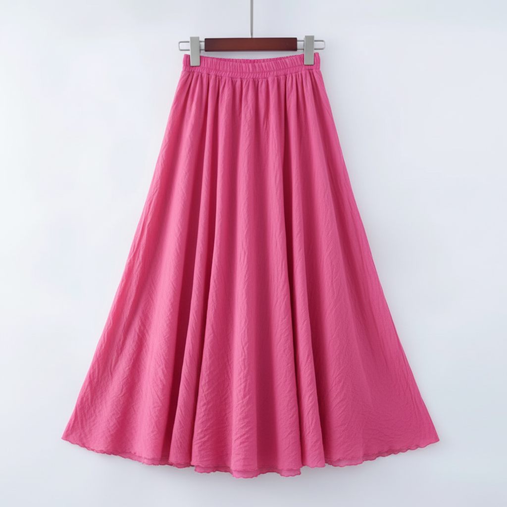Ava | Women's Maxi Skirt With Pleated Design And Flowy Silhouette | Minimalist