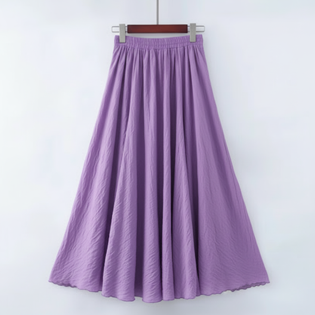 Ava | Women's Maxi Skirt With Pleated Design And Flowy Silhouette | Minimalist