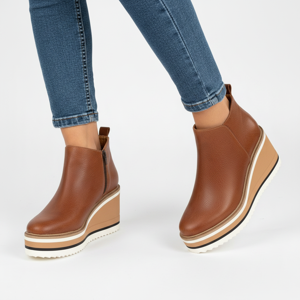 Ava | Women's Orthopedic Boots With Slip On Design And Platform Sole | Casual