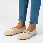 Ava | Women's Orthopedic Loafers With Cutout Detail And Knotted Strap | Casual