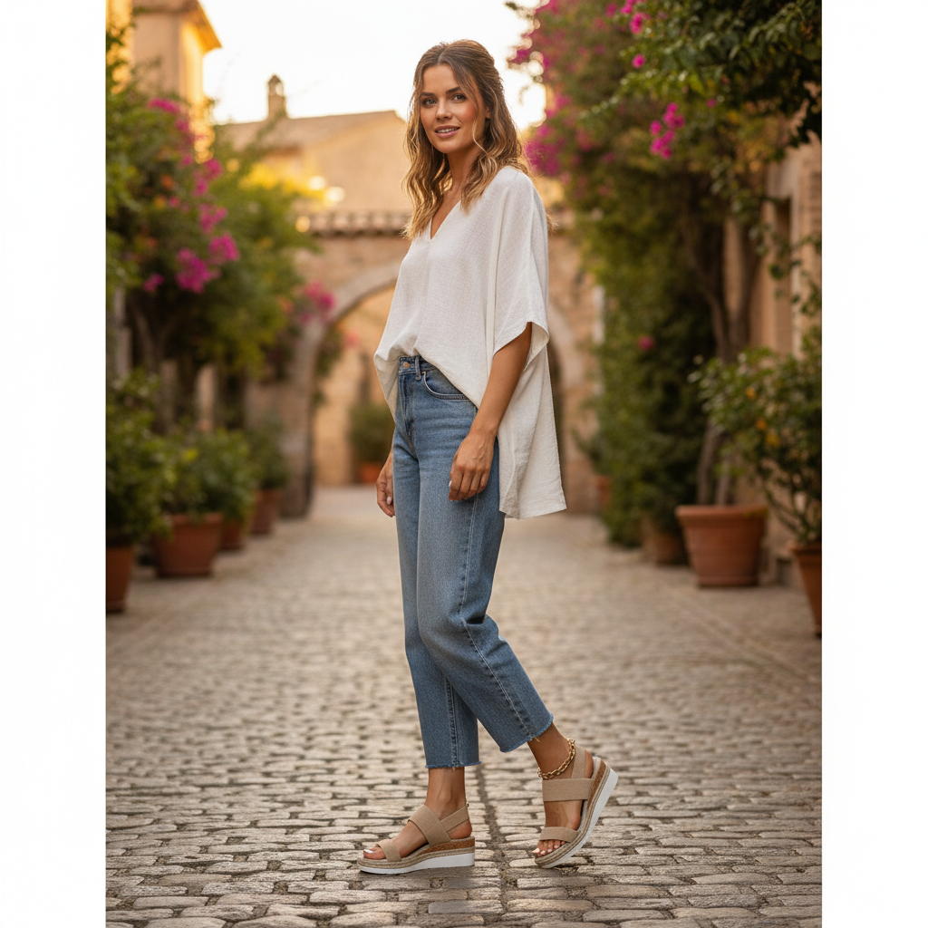 Ava | Women's Orthopedic Sandals With Elastic Straps And Platform Sole | Casual