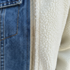 Ava | Women's Sherpa Jacket With Zip Closure And Chest Pockets | Casual