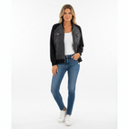 Ava | Women's Sherpa Jacket With Zip Closure And Chest Pockets | Casual
