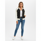 Ava | Women's Sherpa Jacket With Zip Closure And Chest Pockets | Casual