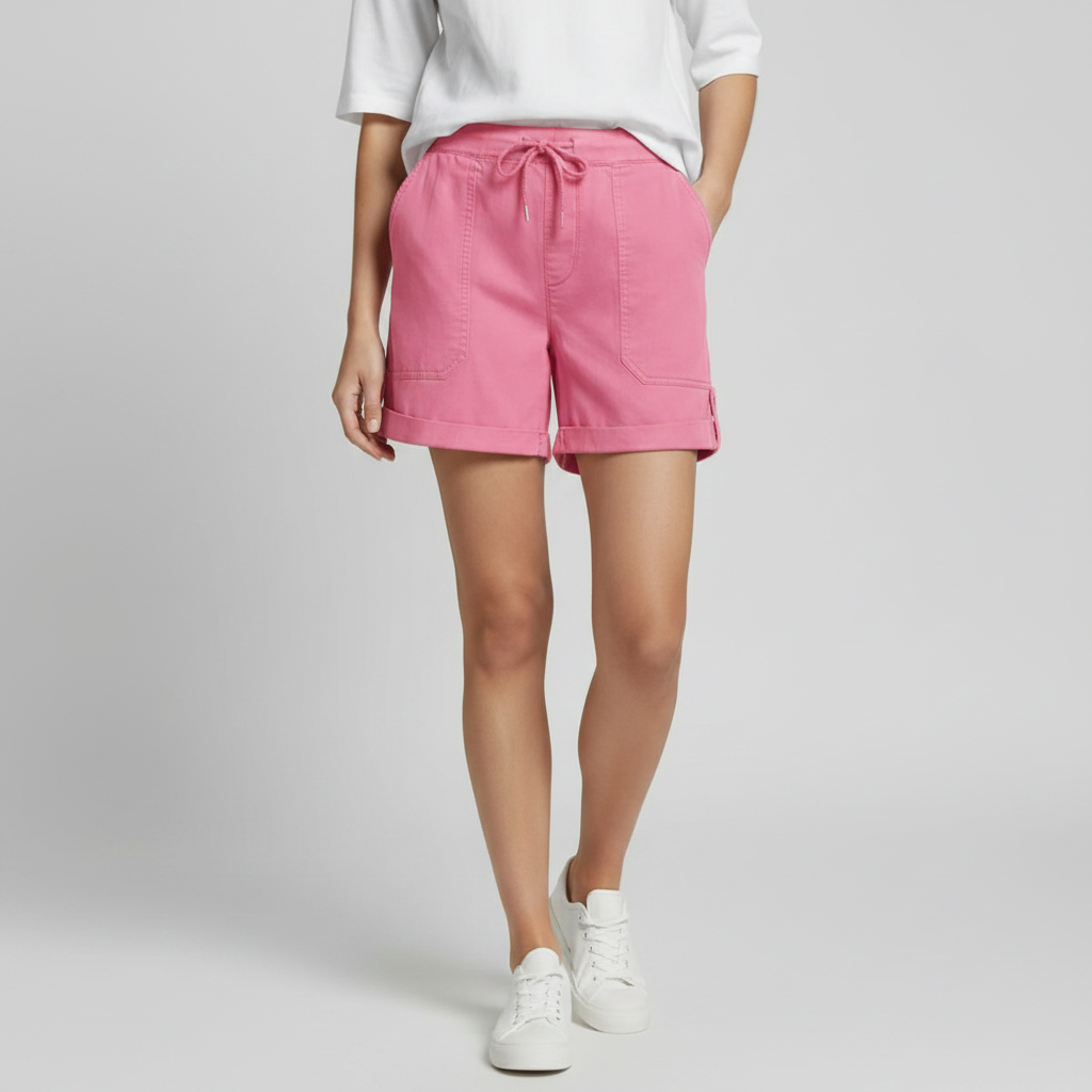 Ava | Women's Shorts With Drawstring Waist And Front Pockets | Casual