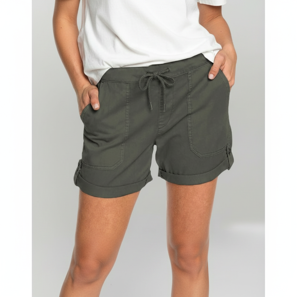 Ava | Women's Shorts With Drawstring Waist And Front Pockets | Casual