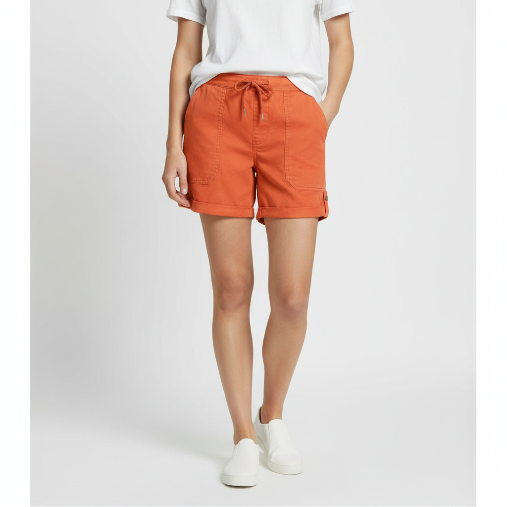 Ava | Women's Shorts With Drawstring Waist And Front Pockets | Casual