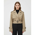 Ava | Women's Trench Coat With Double-Breasted Front And Short Design | Chic
