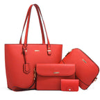 Ava | Women’s Vegan Leather Handbag Set With Tote And Crossbody | Classic