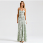 Ava | Women's Wedding Guest Dress With Spaghetti Straps And Draped Bodice | Elegant