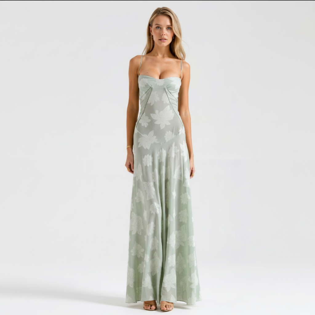 Ava | Women's Wedding Guest Dress With Spaghetti Straps And Draped Bodice | Elegant