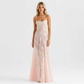 Ava | Women's Wedding Guest Dress With Spaghetti Straps And Draped Bodice | Elegant